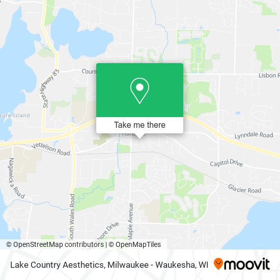 Mapa de Lake Country Aesthetics