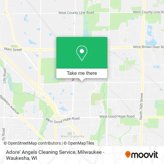 Mapa de Adore' Angels Cleaning Service