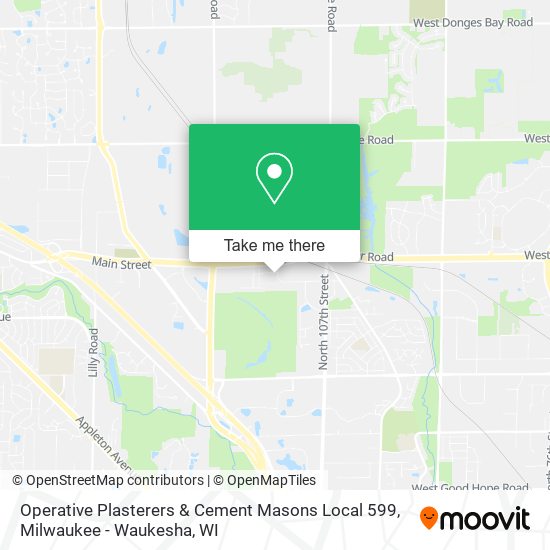 Mapa de Operative Plasterers & Cement Masons Local 599