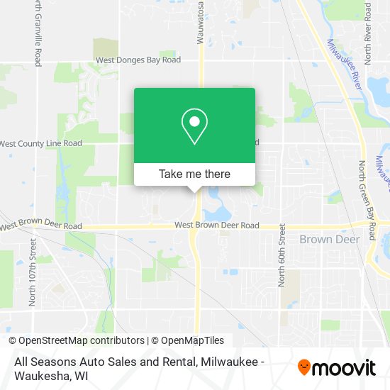 All Seasons Auto Sales and Rental map