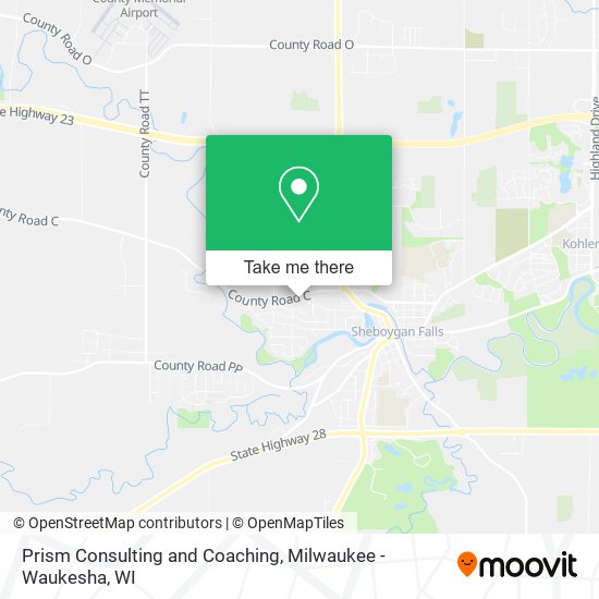 Prism Consulting and Coaching map