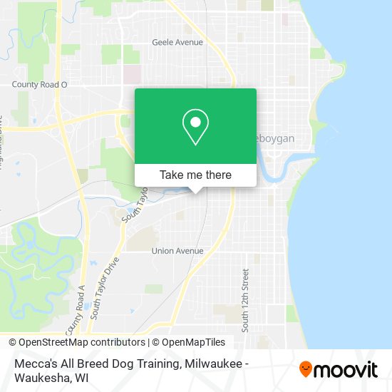 Mecca's All Breed Dog Training map