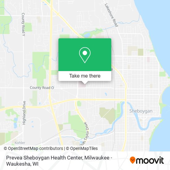 Mapa de Prevea Sheboygan Health Center