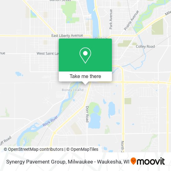 Synergy Pavement Group map