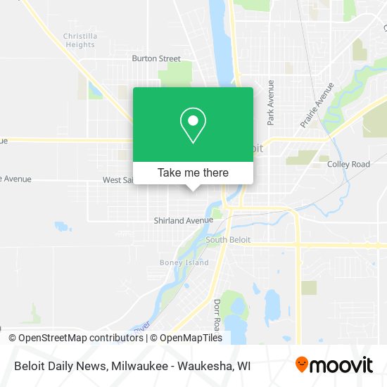 Beloit Daily News map