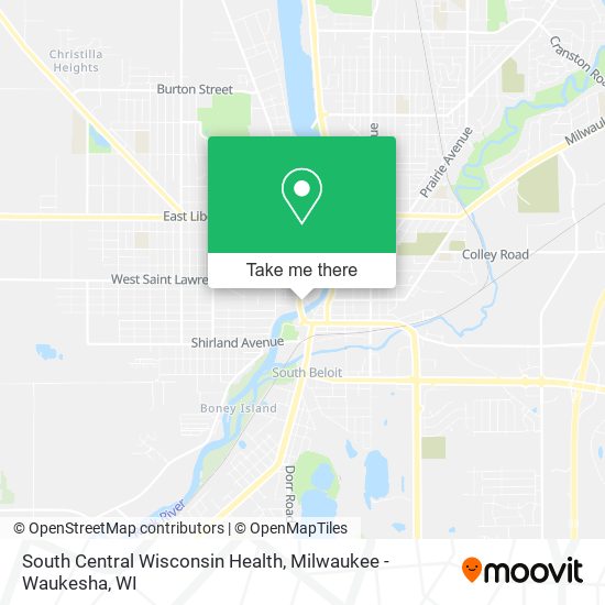 Mapa de South Central Wisconsin Health