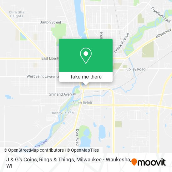 J & G's Coins, Rings & Things map
