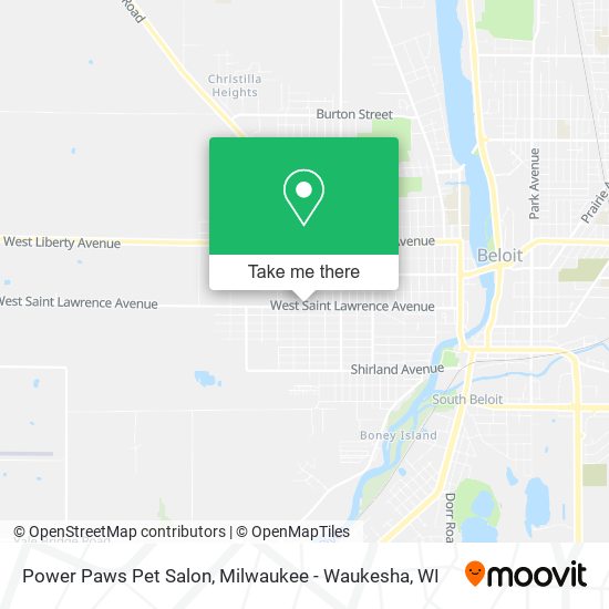Power Paws Pet Salon map