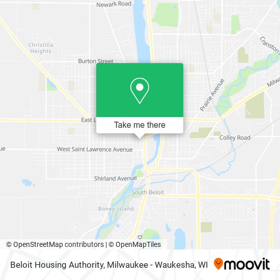 Beloit Housing Authority map