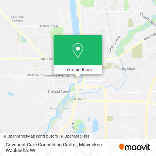 Mapa de Covenant Care Counseling Center