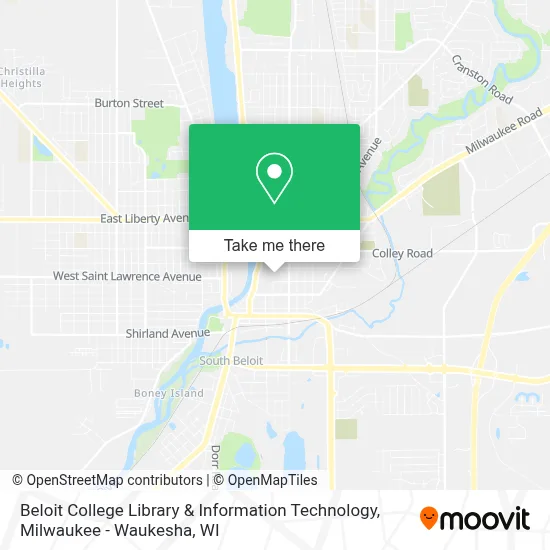 Beloit College Library & Information Technology map