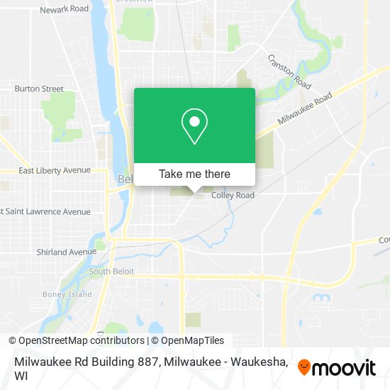 Mapa de Milwaukee Rd Building 887