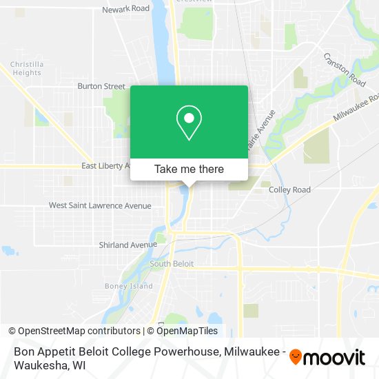 Bon Appetit Beloit College Powerhouse map