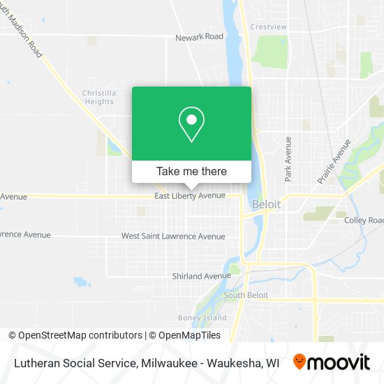 Lutheran Social Service map
