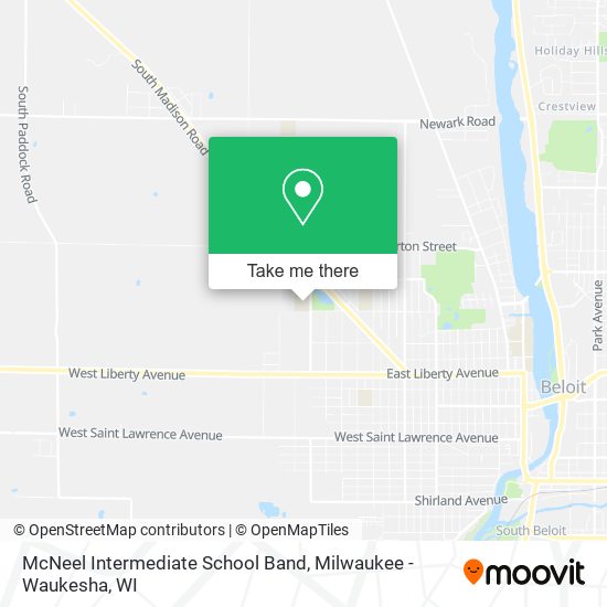 McNeel Intermediate School Band map