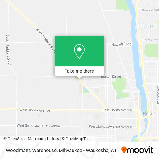 Woodmans Warehouse map