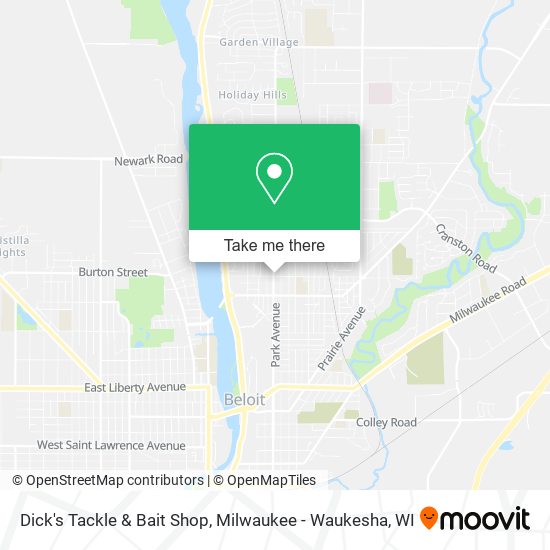 Dick's Tackle & Bait Shop map