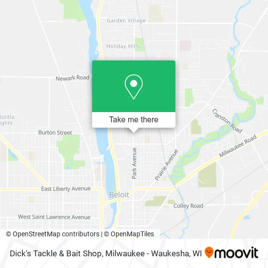 Mapa de Dick's Tackle & Bait Shop