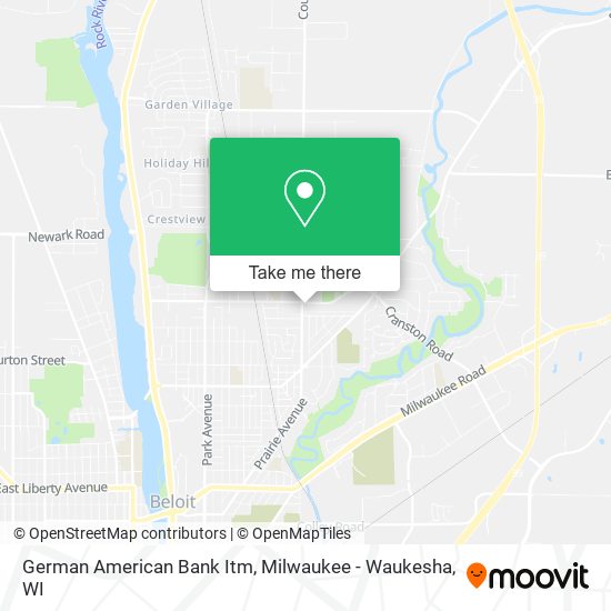German American Bank Itm map