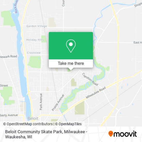 Beloit Community Skate Park map