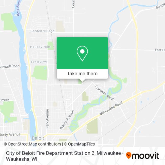 City of Beloit Fire Department Station 2 map