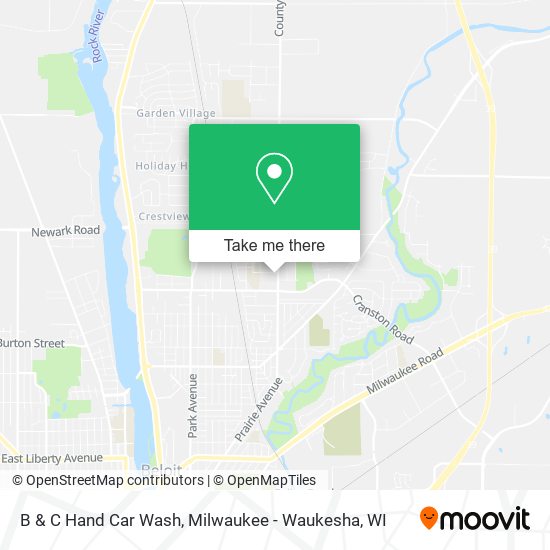 B & C Hand Car Wash map
