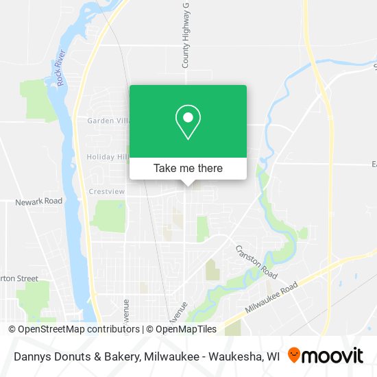Dannys Donuts & Bakery map