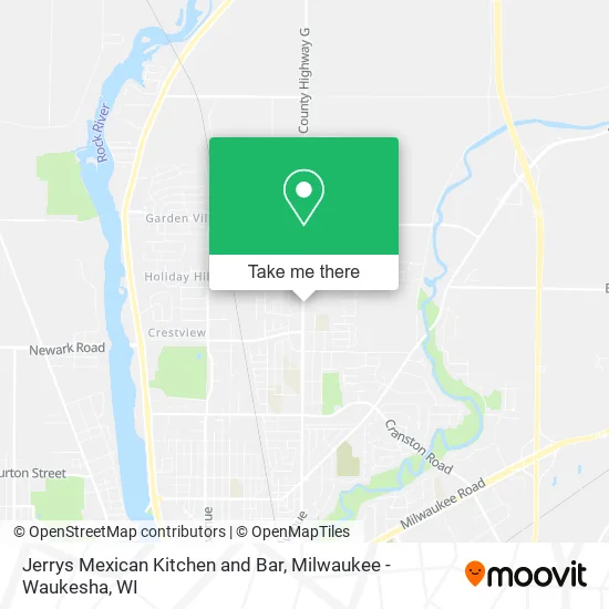 Jerrys Mexican Kitchen and Bar map
