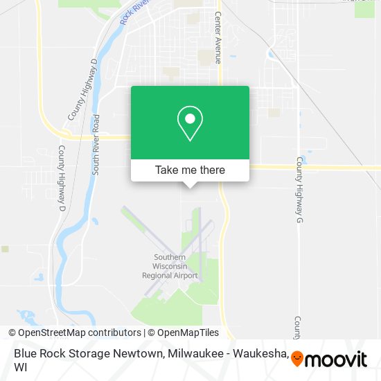 Blue Rock Storage Newtown map
