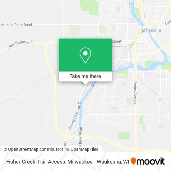 Fisher Creek Trail Access map