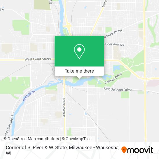 Corner of S. River & W. State map