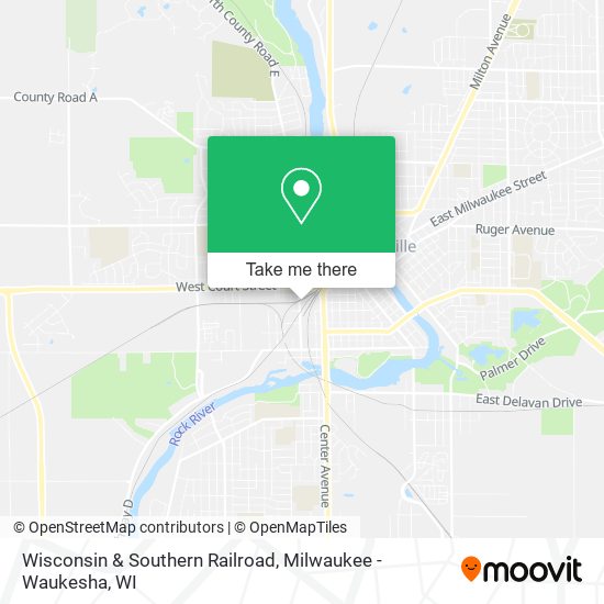 Wisconsin & Southern Railroad map