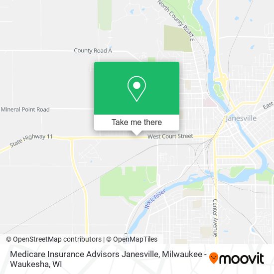 Mapa de Medicare Insurance Advisors Janesville
