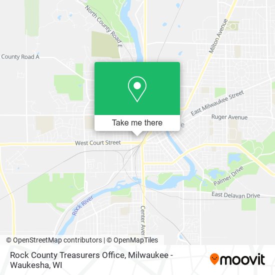 Rock County Treasurers Office map