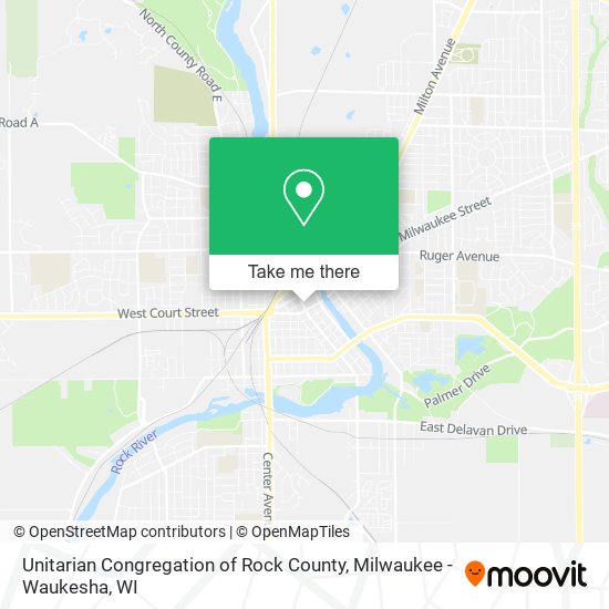 Mapa de Unitarian Congregation of Rock County