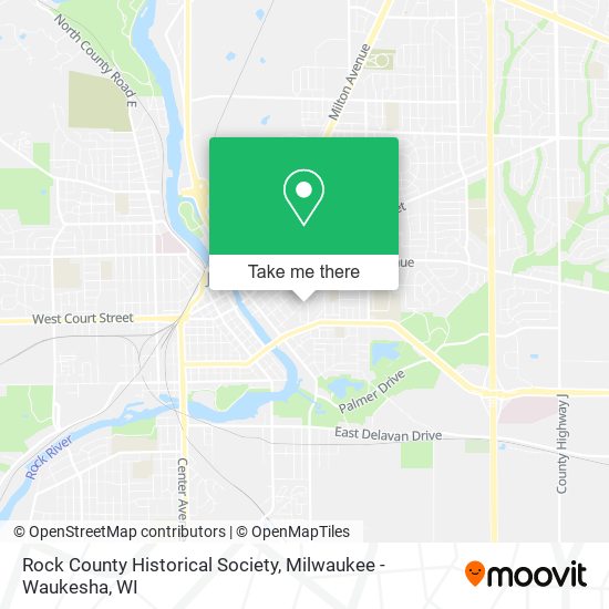 Rock County Historical Society map