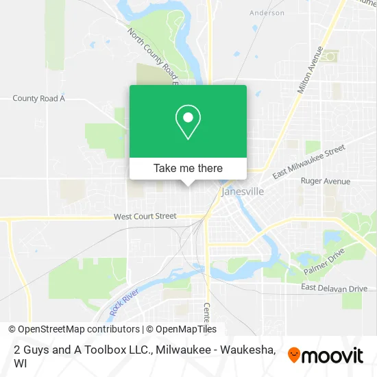 Mapa de 2 Guys and A Toolbox LLC.