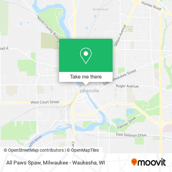 All Paws Spaw map