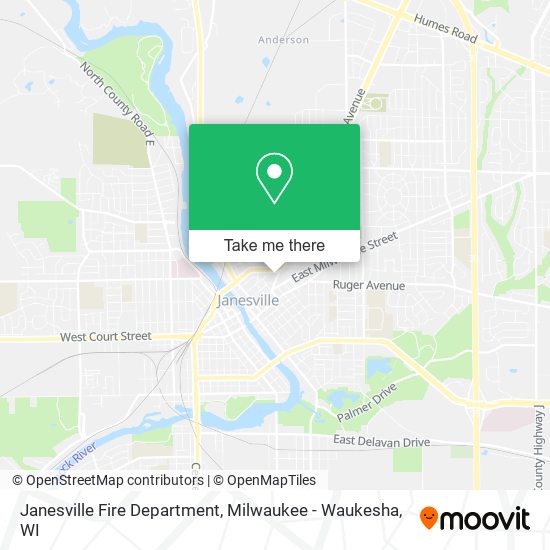 Janesville Fire Department map