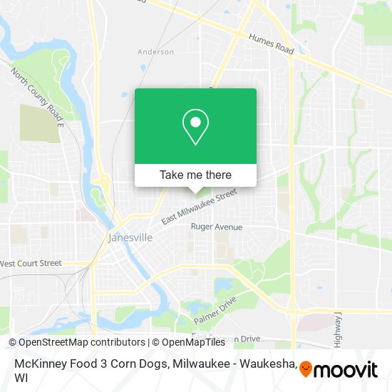 McKinney Food 3 Corn Dogs map