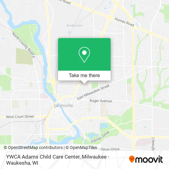 Mapa de YWCA Adams Child Care Center