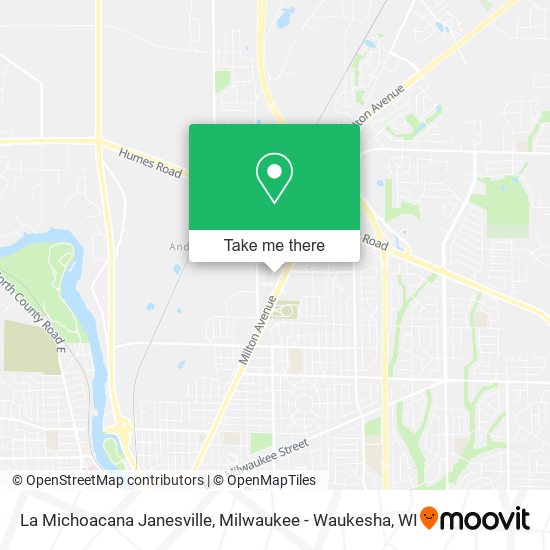 La Michoacana Janesville map