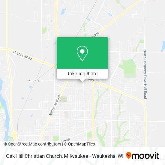 Oak Hill Christian Church map