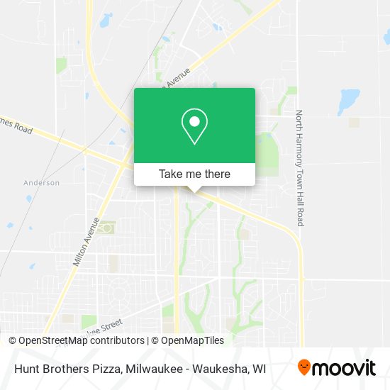 Hunt Brothers Pizza map