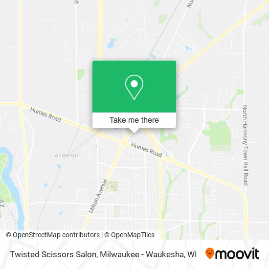 Mapa de Twisted Scissors Salon