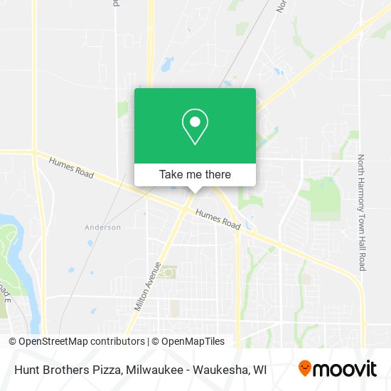 Hunt Brothers Pizza map