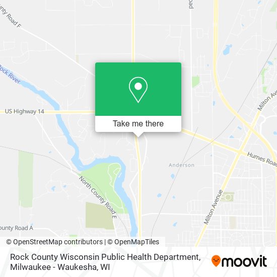 Mapa de Rock County Wisconsin Public Health Department