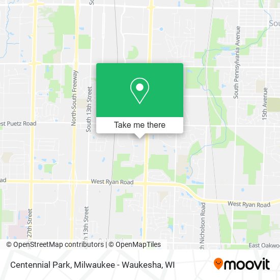 Centennial Park map