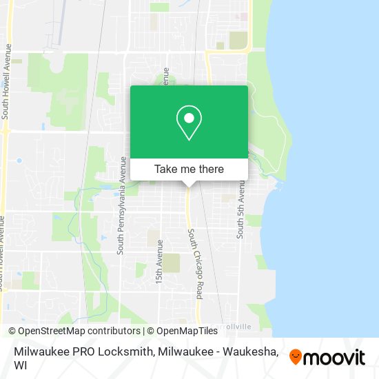 Milwaukee PRO Locksmith map