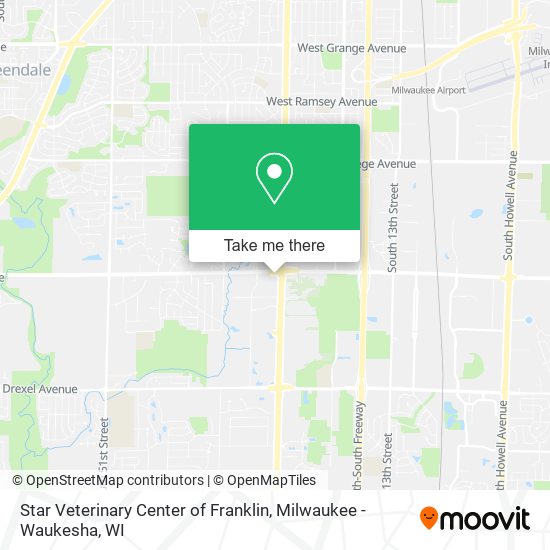 Mapa de Star Veterinary Center of Franklin